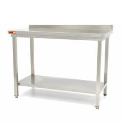 Table inox avec dosseret utilisation professionnelle
matériel pro occasion déstockage table inox