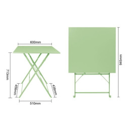 table transportable léger pour jardin, terrasse, resto bar