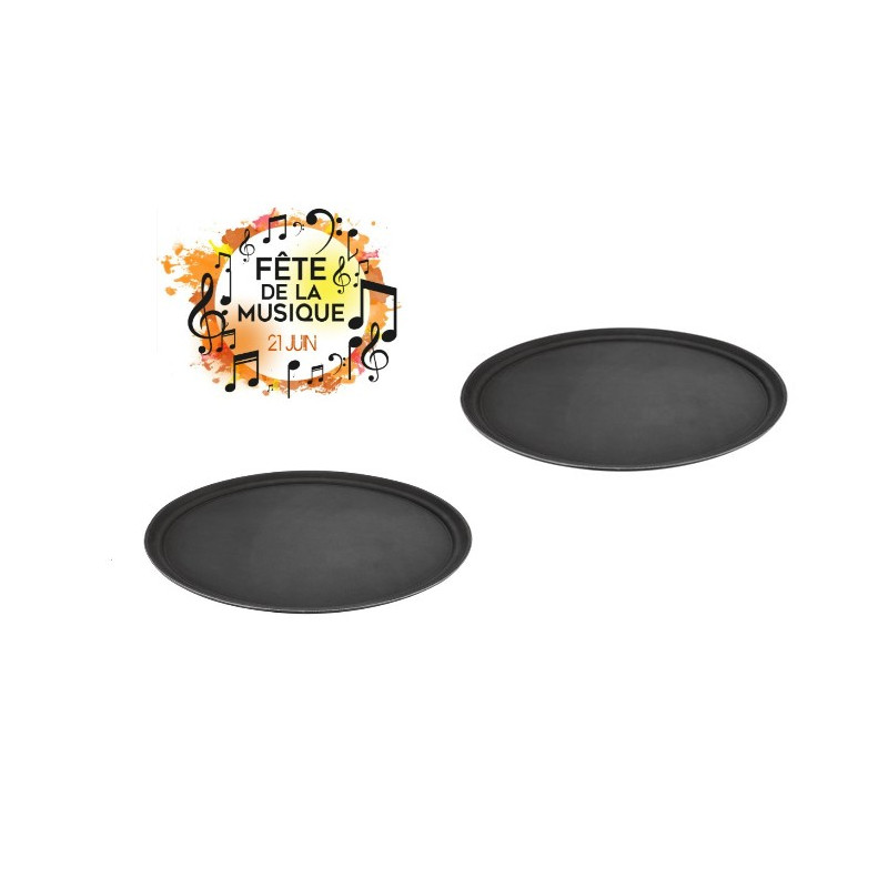 Grands plateaux de service antidérapants torpilleur