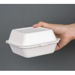 emballage hamburger pro boite recyclable blanche promotion