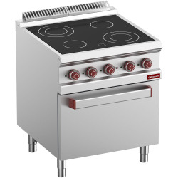 Fourneau 4 Feux Carrés + Four Electrique