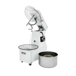 Pétrin à spirale bras mobile cuve amovible tête basculante matériel pizza