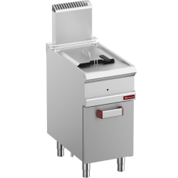 Friteuse gaz 1 cuve "Y" 14 litres sur armoire