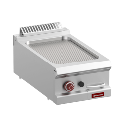 Plancha grill rainuré Electrique 400 à poser professionnelle