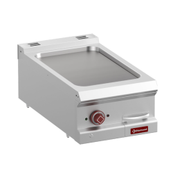 Plancha professionnelle lisse en fonte gaz