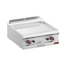 Plancha lisse chrome Electrique 700 à poser grande cuisine pro