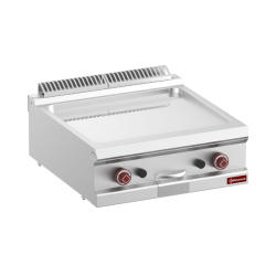 Plancha lisse Chrome gaz 700 à poser grande cuisine pro