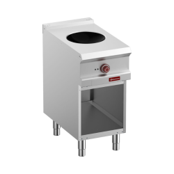 Wok induction, sur armoire ouverte