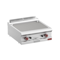 Plancha lisse inox gaz 700 à poser grande cuisine pro