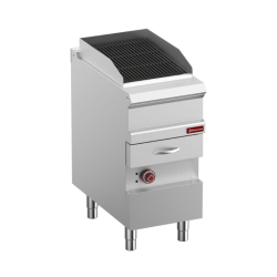 Grill Vapeur électrique, grille en fonte "double face", module 1/2,
