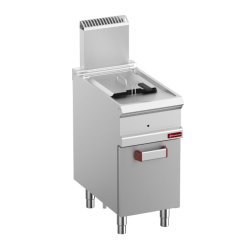 Friteuse gaz 1 cuve "Y" 14 litres sur armoire