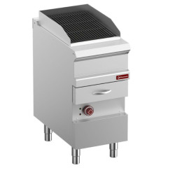 Grill Vapeur électrique, grille en fonte "double face", module 1/2,