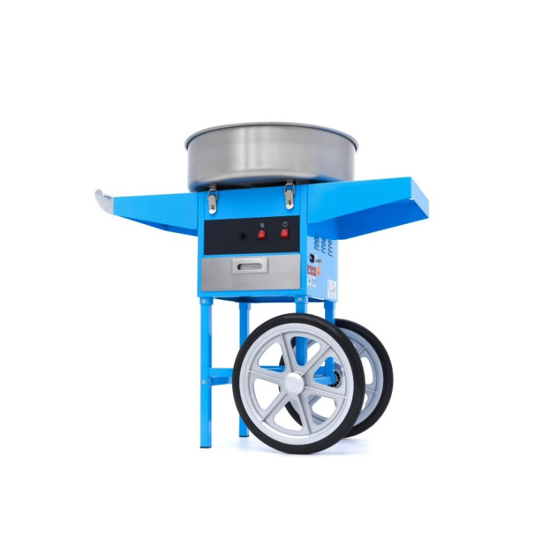 machine barbe à papa pro sur chariot mobile traiteur fêtes et animation