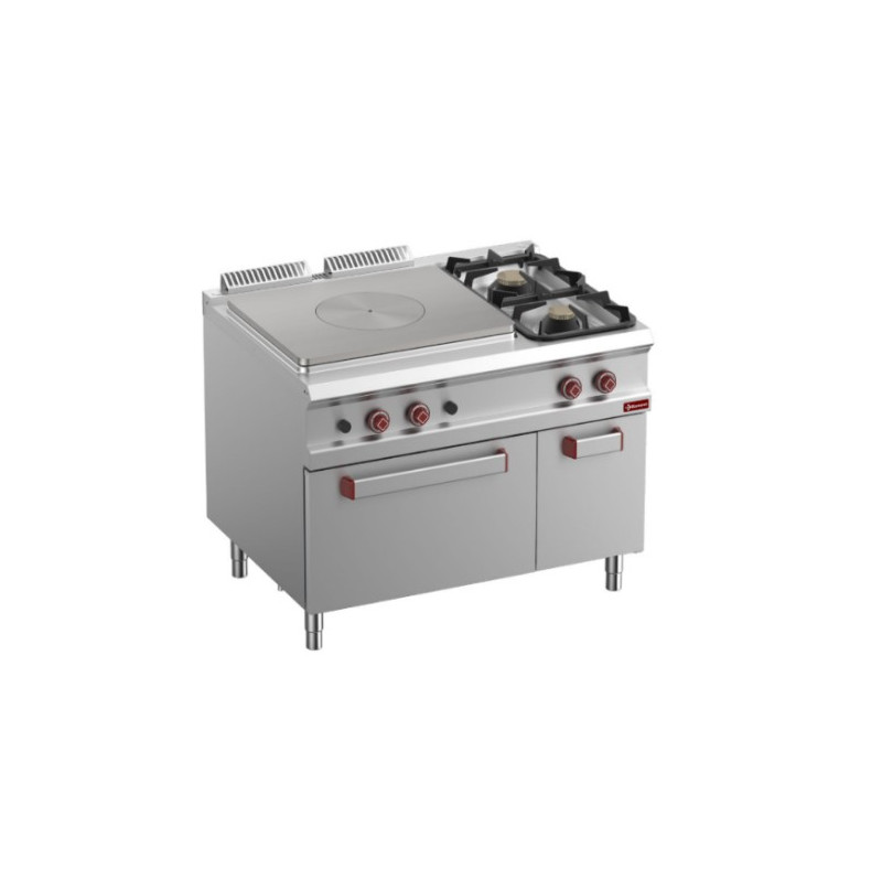 fourneau pour grande cuisine pro avec plaque pour mijoter rôtir ou cuire matériel CHR