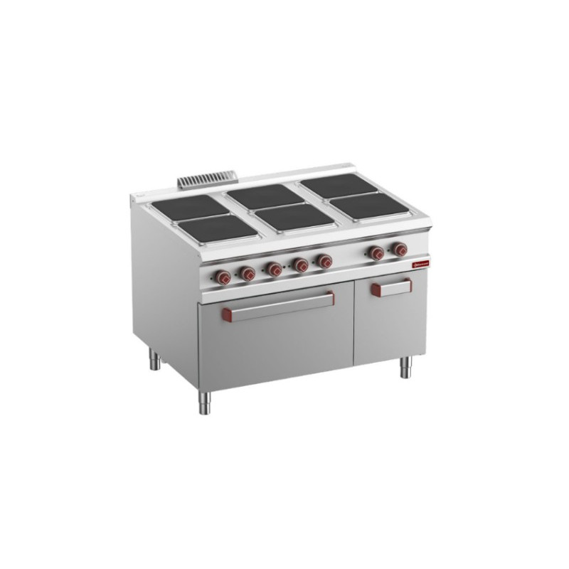 Fourneau professionnel 100% électrique pour grande cuisine collective cantine scolaire ou laboratoire de production