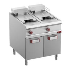 Friteuse 2 x 18L 400V sur armoire P900
