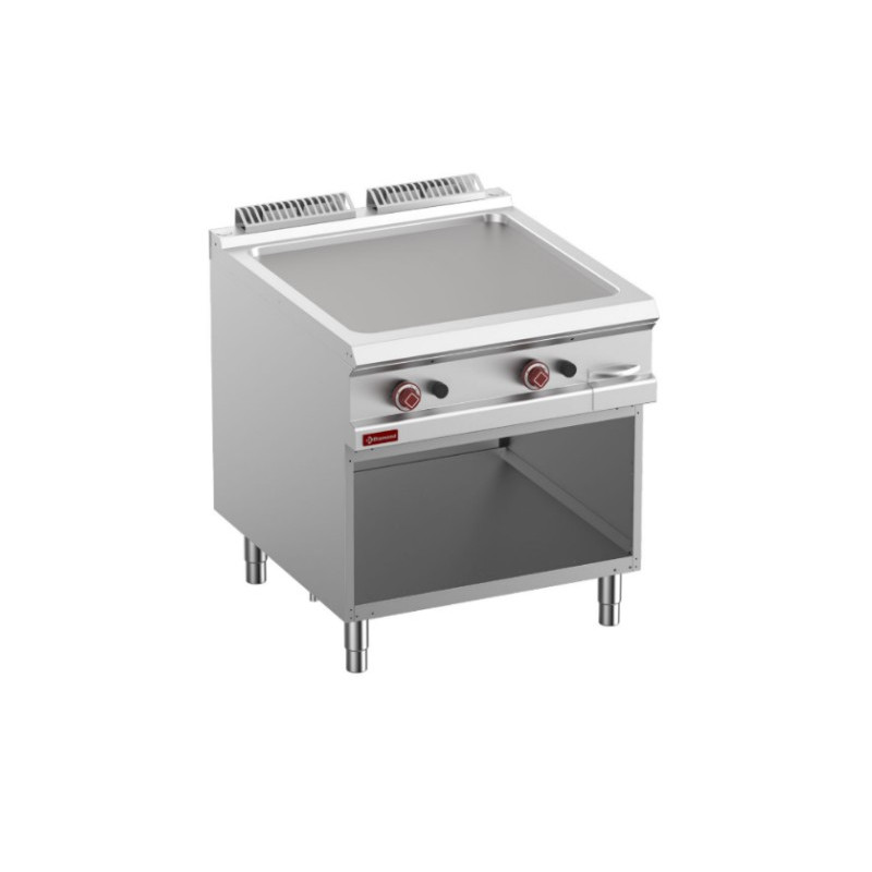 grande plancha sur meuble alimentation gaz matériel CHR pro