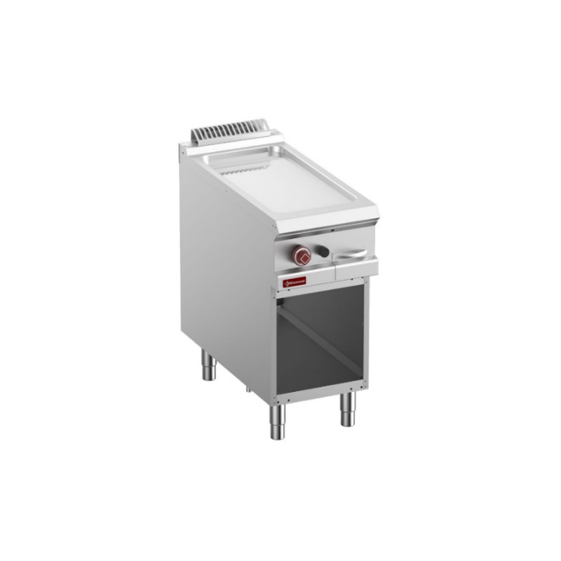plancha chrome sur pieds matériel de cuisson professionnel pour restaurateur