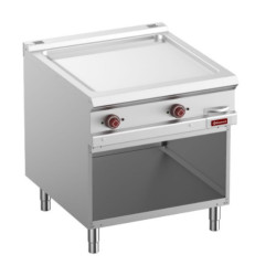 grande plancha chrome à snacker sur pieds appareil de cuisson pro pour grillardins
