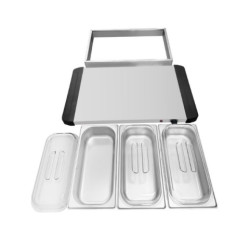 support chauffant pour libre service, matériel électrique professionnel