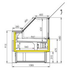 frigo de présentation pour traiteur et buffet matériel CHR pro restaurant