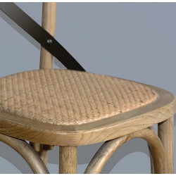 assise de tabouret en bois tressé chaise haute ameublement pro pour bar et restaurant