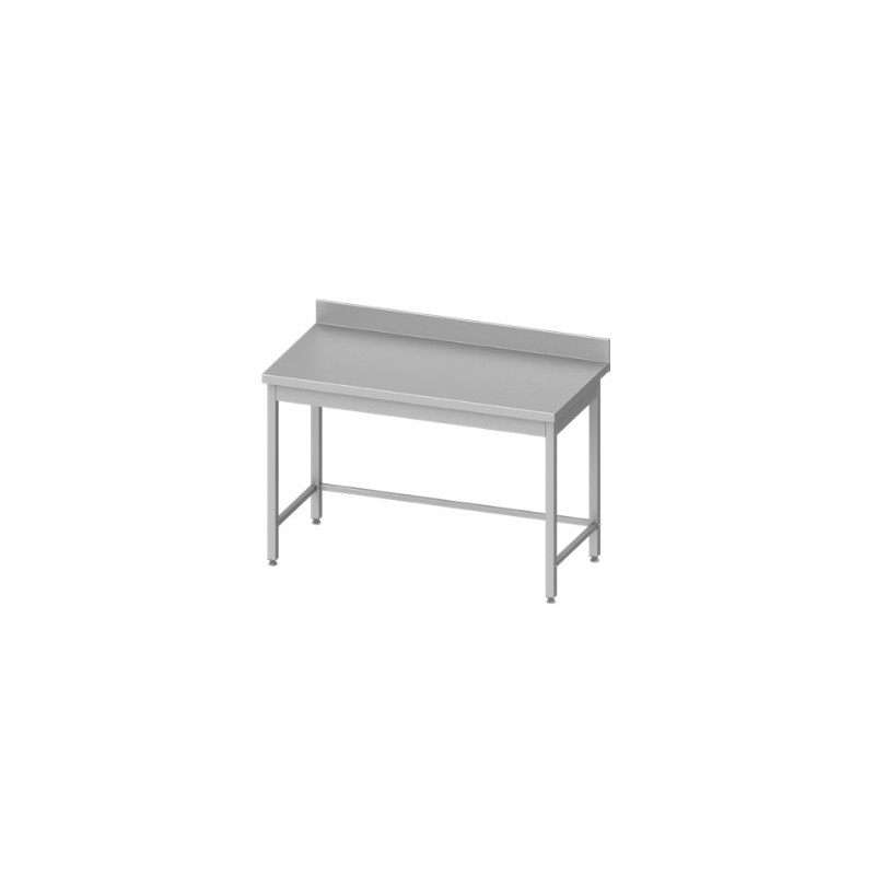 plan de travail inox professionnel dessous libre avec barres de renforts
