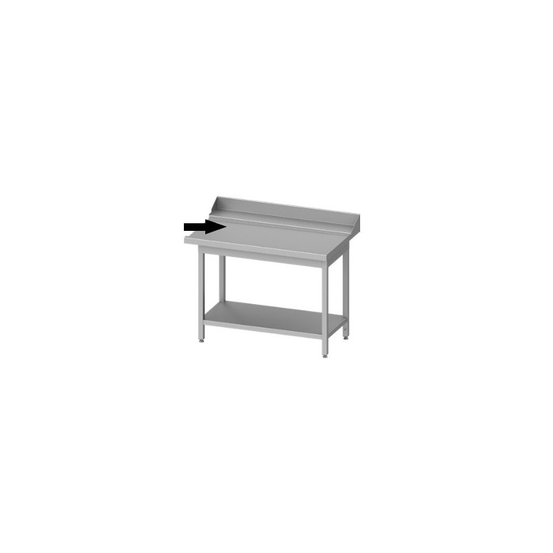 table de déchargement pour machine à capot avec étagère basse