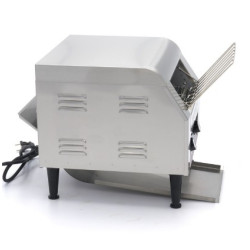 toaster à pain burger avec tapis de descente équipement pour snacking et cuisine rapide