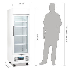 frigo à boisson blanc 1porte matériel CHR professionnel petit prix