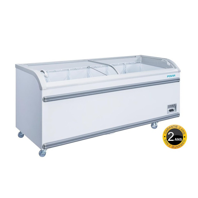 bahu congélateur de grande surface stockage froid pour commerce alimentaire