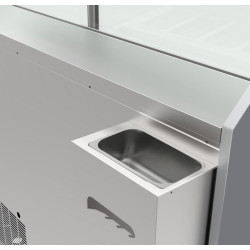 bahu congélateur pour présentation de glace en bac vitrine expo glacier