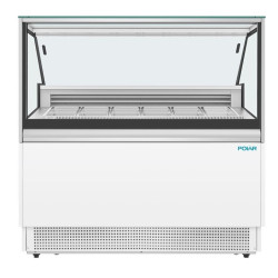 vitrine d'exposition pour bac de glace sorbet et crème glacée matériel réfrigéré CHR pro