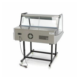 petite vitrine sur pieds légère pour marché foodtruk ou stand alimentaire