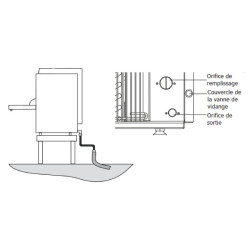 machine à glaçon 20kg polar sans pompe de vidange machine de comptoir