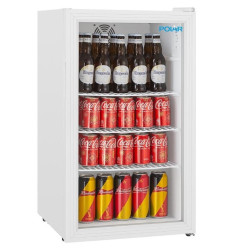 frigo de bar porte vitrée à poser sur un comptoir matériel CHR professionnel de bar et restaurant