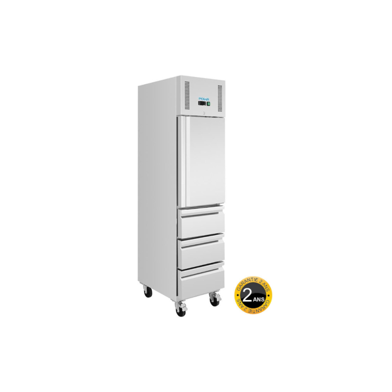 armoire froide slim avec porte et 3 tiroirs équipement CHR pro
