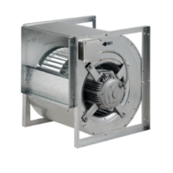 Moteur escargot taille 99 de la marque Sodeca aux normes de désenfumage pour installation dans un caisson déporté.