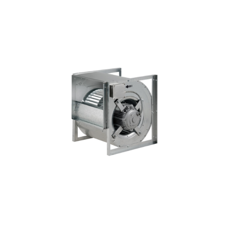 Moteur escargot taille 99 de la marque Sodeca aux normes de désenfumage pour installation dans un caisson déporté.