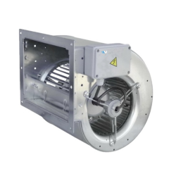 Moteur escargot à installer dans un caisson déporté pour les hottes de cuisines professionnelles CHR.