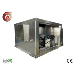 Caisson motorisé aux normes de désenfumage pour les cuisines pros avec 20kw d'équipement de cuisson.