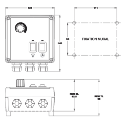 Fiche technique du variateur Saftair 3A régulateur de vitesse de hotte professionnelle de restauration.