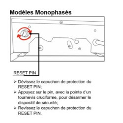 thermostat de sécurité de friteuse 8L mono à poser matériel cuisine pro