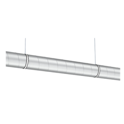 Tube galvanisé pour le réseau de ventilation des hottes de cuisine professionnelle CHR.