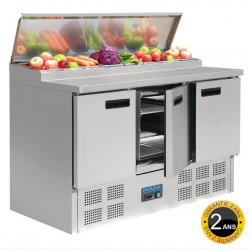 Comptoir réfrigéré 3 portes + Saladette intégrée
matériel pro occasion déstockage  
comptoir réfrigéré