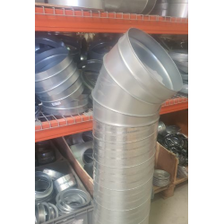 angle degrés pour tube d'évacuation en acier accessoire de direction sens air