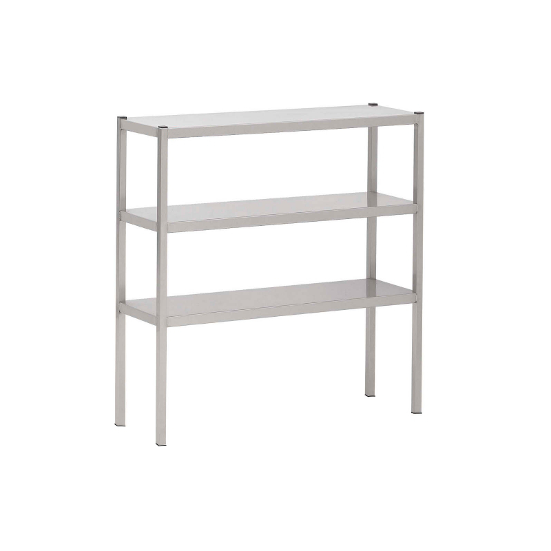 Etagère inox pour professionnels 3 niveaux à poser sur table
matériel pro occasion déstockage étagère sur table 3niveaux