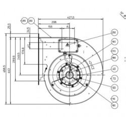 schéma moteur pour hotte