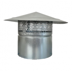Chapeau de sortie en toiture pour réseau de ventilation professionnel