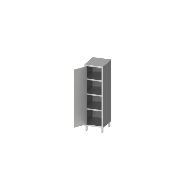 armoire inox 1 porte de rangement placard pro étagère colonne inox professionnelle
